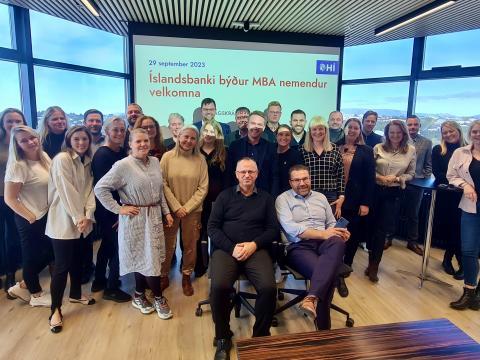 Heimsókn MBA-nema í Íslandsbanka